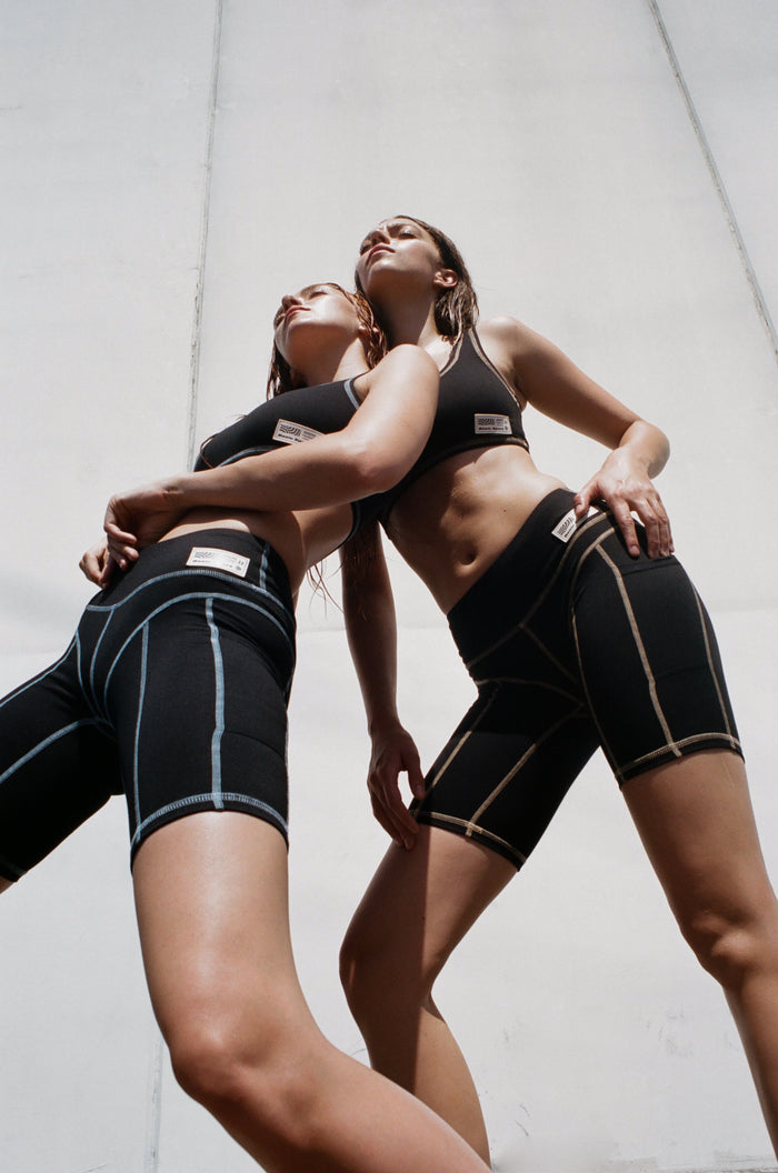Basic Sport Biker Set - Papaya Stitch